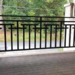 Projects wrought iron stair railing #patio #railing #patiorailing